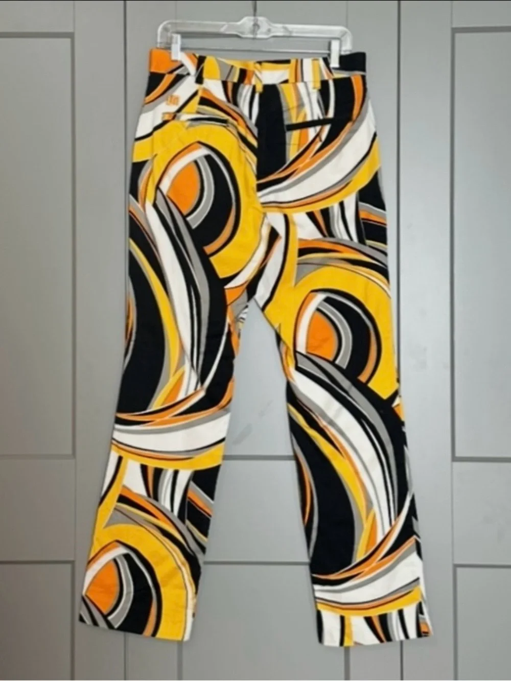 Loudmouth Golf Pants Swirls Gone Wild Yellow/Black Men’s Size 32x32